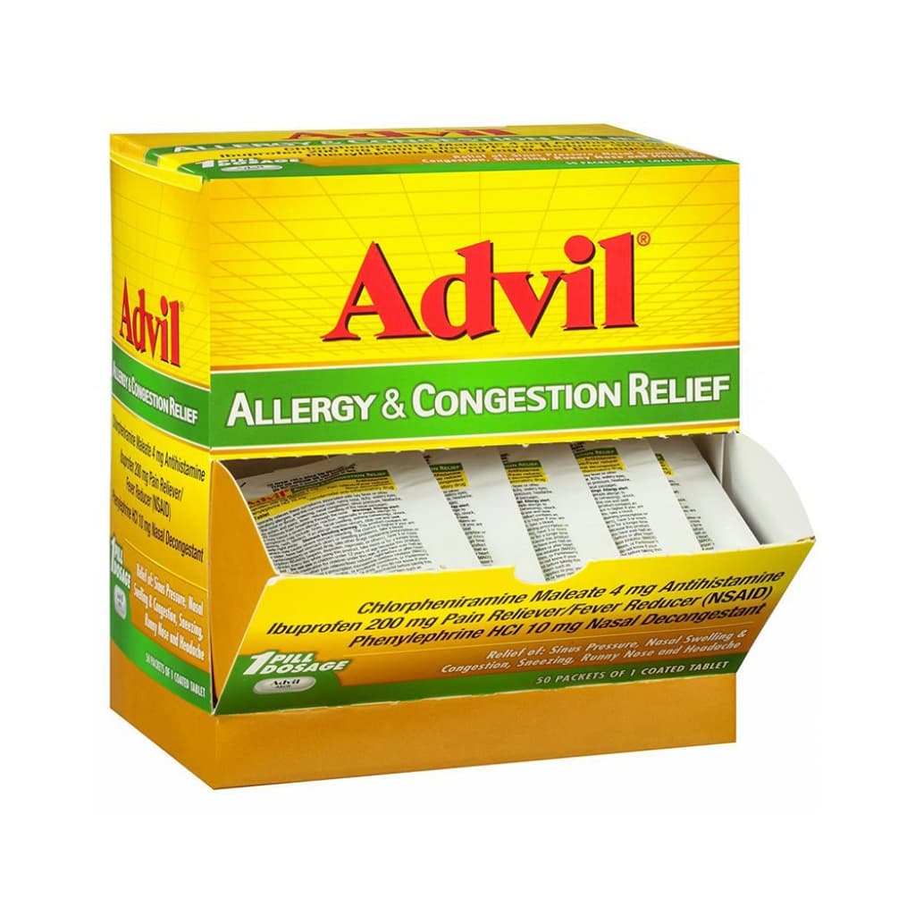 ADVIL ALLERGY & CONGESTION 50CT