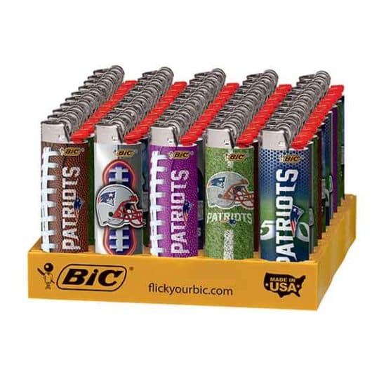 Bic Lighter 50ct New England Patriot