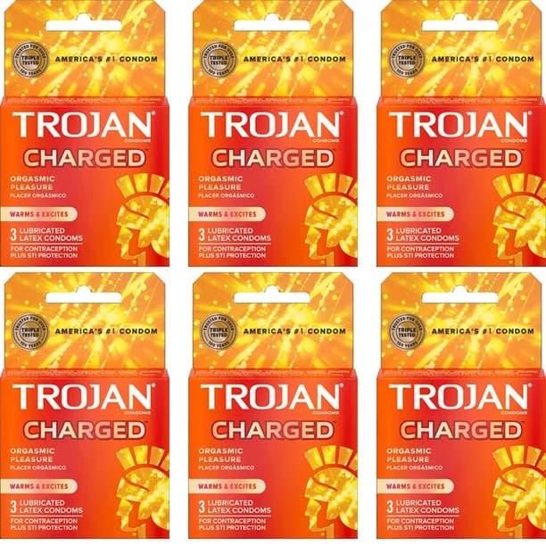 TROJAN CHARGED 6PK